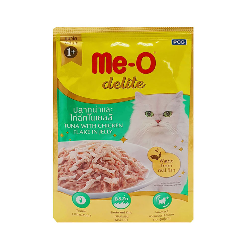 Me-O Delite Tuna With Chicken Flake In Jelly 70gm