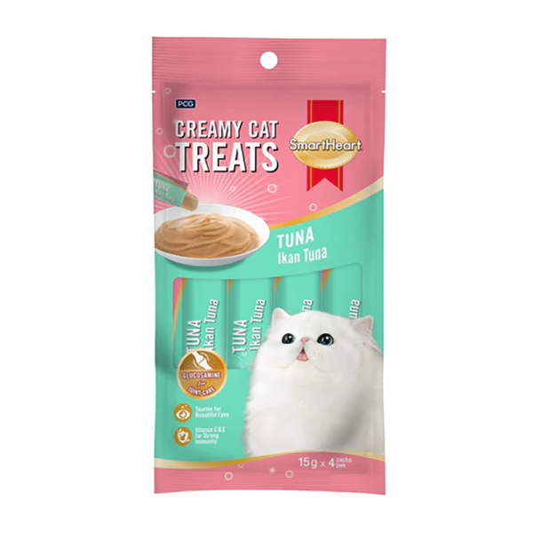 SmartHeart Creamy Cat Treats Tuna Flavor Cat Food 60g